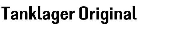 Tanklager Original.otf