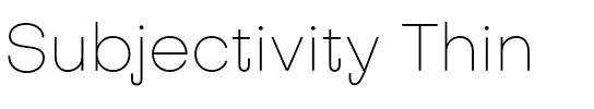 Subjectivity Thin.otf