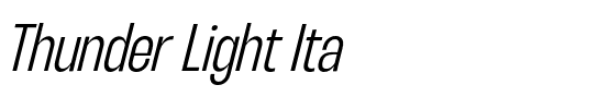 Thunder Light Ita.otf