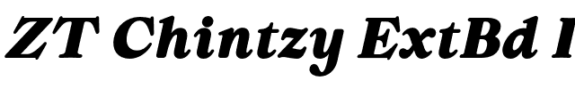 ZT Chintzy ExtBd Ita.otf