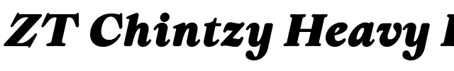 ZT Chintzy Heavy Ita.otf