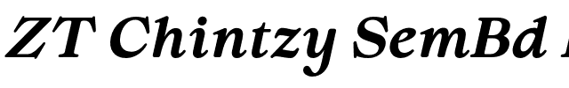 ZT Chintzy SemBd Ita.otf