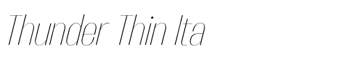 Thunder Thin Ita.otf