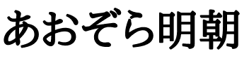 あおぞら明朝 Bold.ttf
