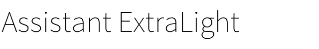 Assistant ExtraLight.ttf