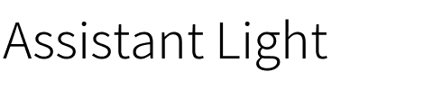 Assistant Light.ttf