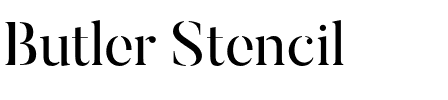 Butler Stencil.otf