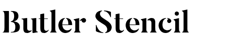 Butler Stencil.otf