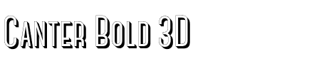 Canter Bold 3D.otf