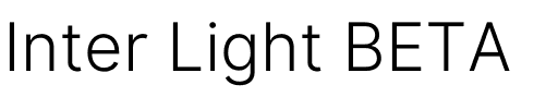 Inter Light BETA.otf