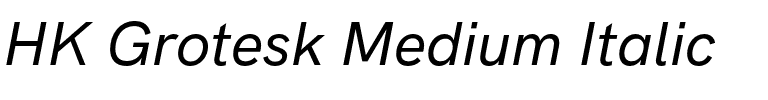 HK Grotesk Medium Italic.otf