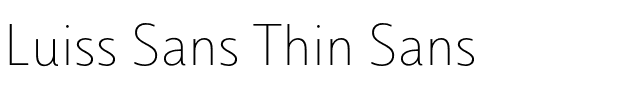 Luiss Sans Thin Sans.otf