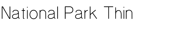 National Park Thin.otf