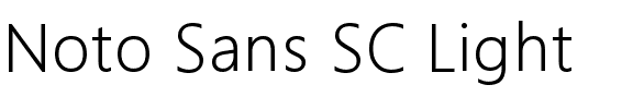 Noto Sans SC Light.ttf