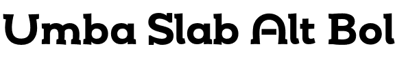 Umba Slab Alt Bold.otf