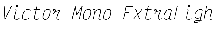 Victor Mono ExtraLight.otf