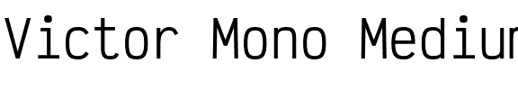 Victor Mono Medium.otf