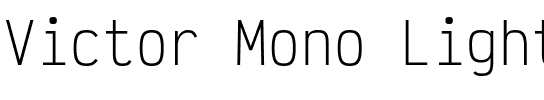Victor Mono Light.otf