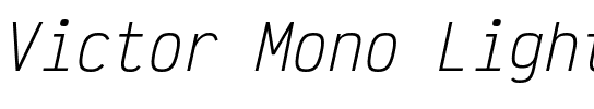 Victor Mono Light.otf
