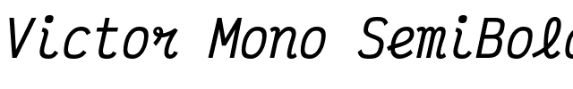 Victor Mono SemiBold.otf