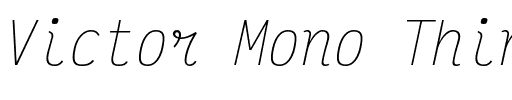 Victor Mono Thin.otf