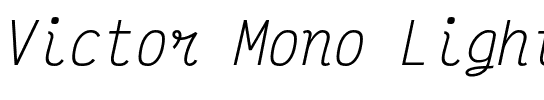 Victor Mono Light.otf
