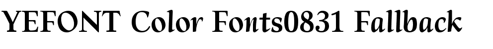 YEFONT Color Fonts0831 Fallback.ttf