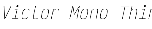 Victor Mono Thin.otf