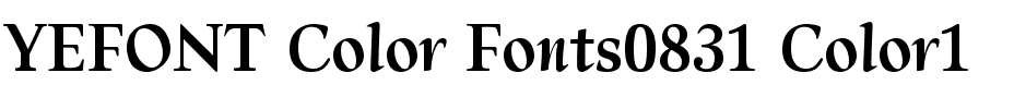 YEFONT Color Fonts0831 Color1.ttf