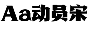 Aa动员宋.ttf