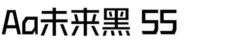 Aa未来黑 55.ttf