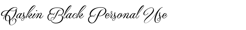 Qaskin Black Personal Use.ttf