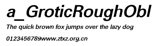 a_GroticRoughObl.ttf