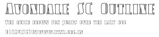 Avondale SC Outline.ttf