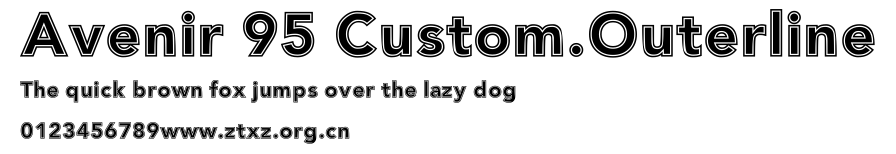 Avenir 95 Custom.Outerline.ttf