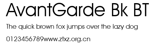 AvantGarde Bk BT.ttf