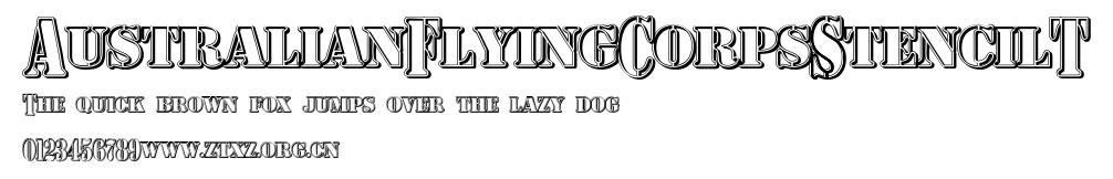 AustralianFlyingCorpsStencilT.ttf