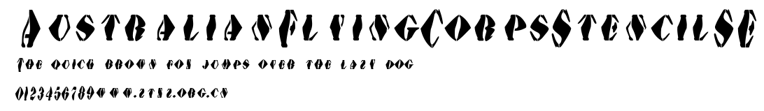 AustralianFlyingCorpsStencilSE.ttf