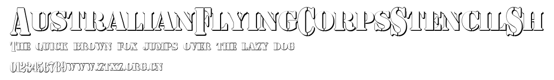 AustralianFlyingCorpsStencilSh.ttf