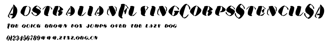 AustralianFlyingCorpsStencilSA.ttf