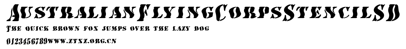 AustralianFlyingCorpsStencilSD.ttf