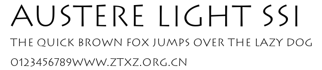 Austere Light SSi.ttf