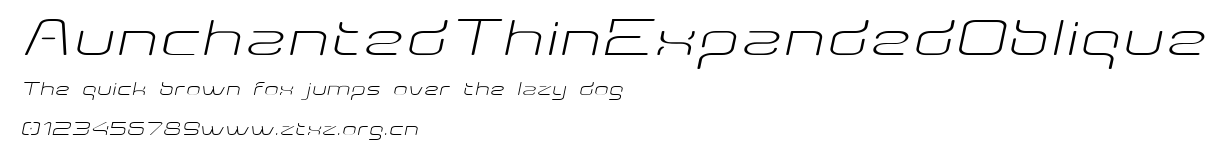 AunchantedThinExpandedOblique.ttf