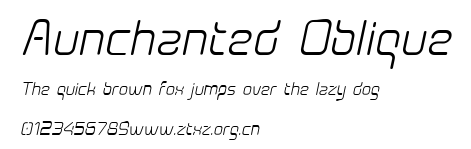 Aunchanted Oblique.ttf