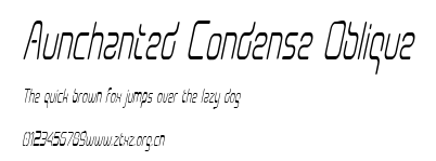 Aunchanted Condense Oblique.ttf