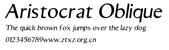 Aristocrat Oblique.otf