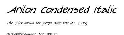 Arilon Condensed Italic.ttf