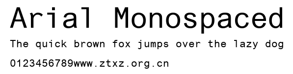 Arial Monospaced.ttf