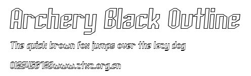 Archery Black Outline.ttf