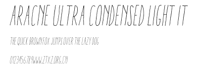 Aracne Ultra Condensed Light It.otf